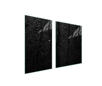 Produktbild von Glasplatte und Schneidebrett 100x52 schwarz