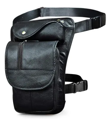 Immagine prodotto di Borsa da uomo in vera pelle, nera, 18x6x30 cm, adatta a tablet fino a 20,3 cm