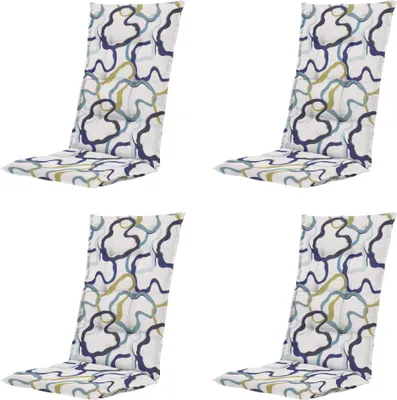 Produktbild von Madison – Hochlehner-Sitzkissen Blaze – Mehrfarbig – 123 x 50 x 5 cm – 4er-Set