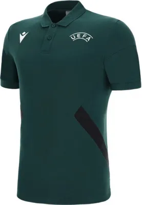 Produktbild von Macron UEFA Referee 22 PolyBaumwolle Poloshirt Herren dunkelgrün Gr L