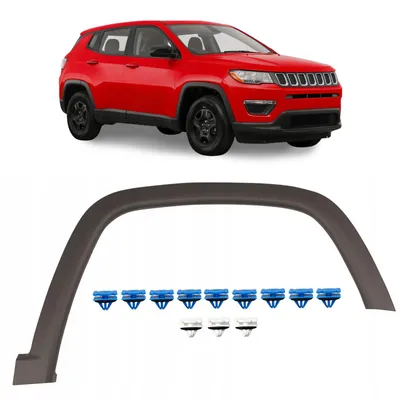 Produktbild von HERSTMOTO Kotflügelverbreiterung Radlaufleiste Rechts OEM 5UP10RXFAB, passend für Jeep Compass II MP 2017-2026, vorne, ABS-Kunststoff
