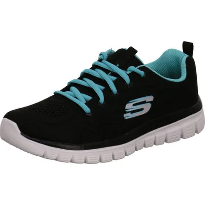 Obrázek produktu pro Skechers Graceful - Get Connected - Black / Turquoise Polyester Velikost: 40 Regular
