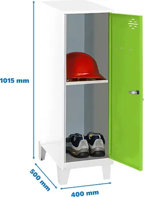 Immagine prodotto di Armadietto Simonrack SIMONLOCKER DISM bianco, verde 8425437122194, 1 armadietto 40,0 x 50,0 x 101,5 cm