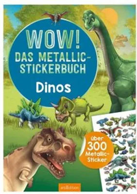 Produktbild von WOW! Das Metallic-Stickerbuch - Dinos