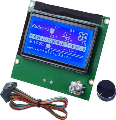 Imagen del producto de Pantalla para impresora 3D, pantalla LCD de 12864, placa de control y accesorios, compatible con Ender 3/3s/3x/pro