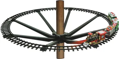 Produktbild von Weihnachtszug für den Tannenbaum - 21 Teile - Deko Zug mit Sound und Licht - fährt durch den Baum
