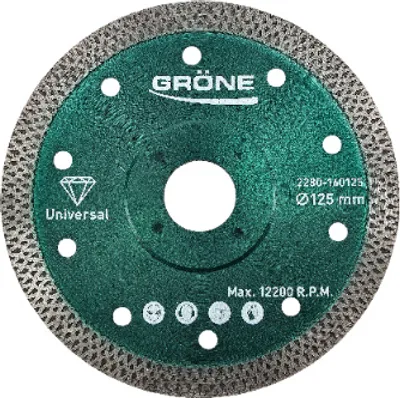 Immagine prodotto di Disco da taglio diamantato Gröne 125 x 22,23 mm, "Cyklon", disco da taglio diamantato, disco diamantato