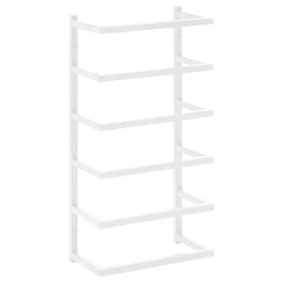 Produktbild von vidaXL Handtuchständer Weiß 24x12x48 cm Stahl
