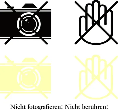 Produktbild von Aufkleber Nicht fotografieren! Nicht berühren! 4 Stück 115 x 150 mm