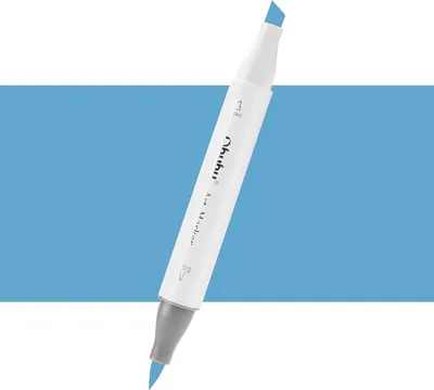 Immagine prodotto di OHUHU pennello e scalpello bifacciale, B260 blu fumé