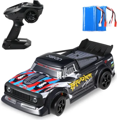 Zdjęcie produktu dla UdiRC UD1601 RC Drift Car 1/16 RC Car 2.4 GHz 4WD 30km/h RC Race Car High Speed Kids Gift RTR z elektronicznym systemem stabilizacji 2 baterie
