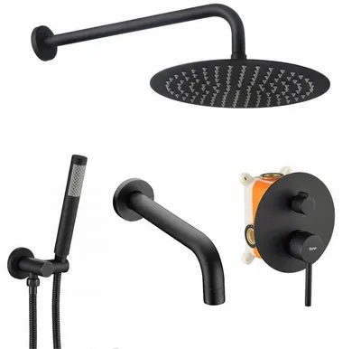 Obrázok produktu pre Podomietkový vaňový-sprchový set Rea LUNGO Black + box