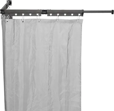 Immagine prodotto di Tenda da bagno impermeabile in lino (grigio, 200x150 cm)