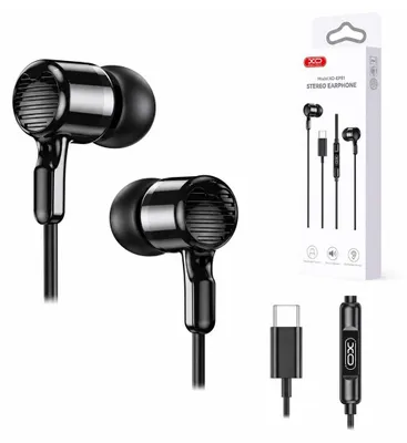 Zdjęcie produktu dla XO słuchawki przewodowe EP81 USB-C douszne czarne