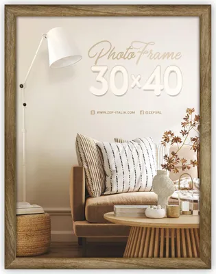 Obrázek produktu pro Fotorámeček ZEP z MDF, hnědý, rozměry 30 x 45 cm