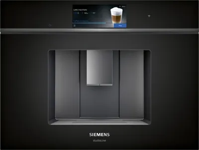 Produktbild von Siemens iQ700 CT918L1B0, Espressomaschine, 2,4 l, Kaffeebohnen, Eingebautes Mahlwerk, 1600 W, Schwarz