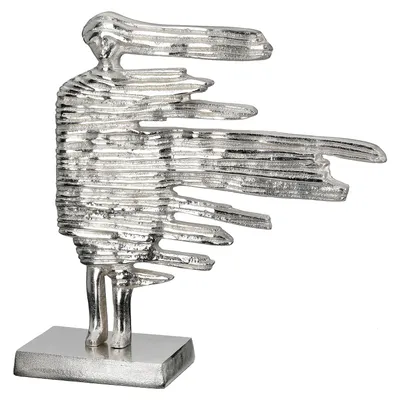 Immagine prodotto di Gilde Skulptur, "Verwehung", Fraumotiv, Aluminium, silberfarben, VE 1, L. 10.5 cm, B. 36 cm, H. 38 cm 57719 4063387577196