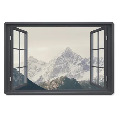 Produktbild von MuchoWow® Schreibtischunterlage Aussicht - Berg - Schnee 60x40 cm - XXL Mauspad - Großes Mauspad