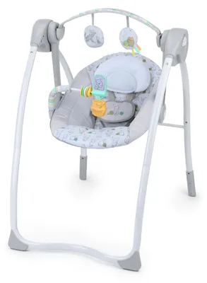 Imagen del producto de Silla mecedora Bright Starts Disney Baby Winnie the Pooh, colección Classic Pals, plegable