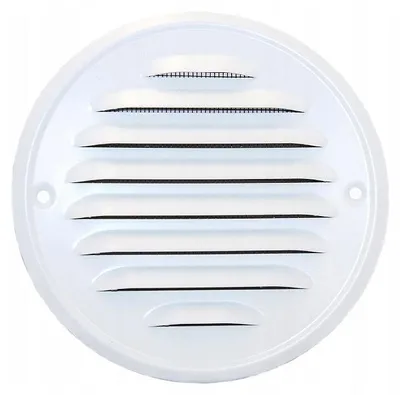 Image de Mimet Grille de ventilation métallique ronde 100mm avec moustiquaire