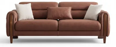 Produktbild von Braun Sofa 3 Sitzer Elegant Polstermöbel Wohnzimmer Komfortabel