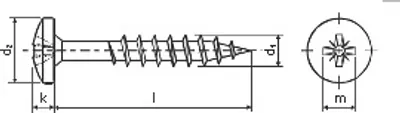 Produktbild von Holzschraube PH PZ 6,0 x 120/70 ZB