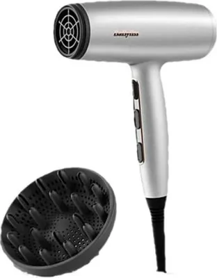 Obrázek produktu pro BaByliss Cosmos D580DE, DC, Saténová ocel, Poutko k zavěšení, 1,95 m, Knoflíky, Čína