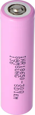Produktbild von Samsung INR18650-30Q - 3,6V bis 3,7V, 3000mAh 15A Button Top Abmessungen 66x18,3mm beachten