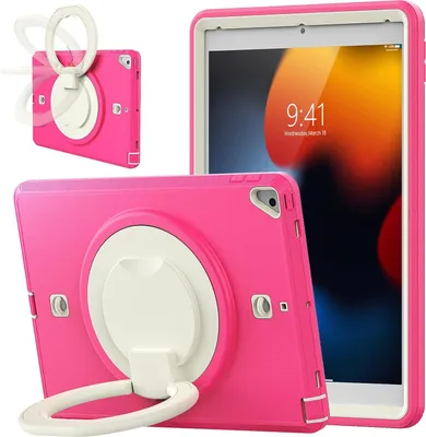 Produktbild von Tasche für iPad 9/8 10.2" mit Ständer und Schultergurt Pink