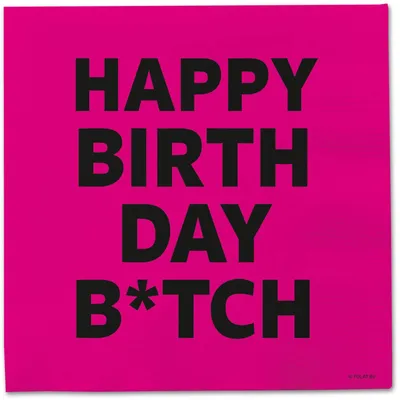 20 Servietten Happy Birthday B TCH für Geburtstag