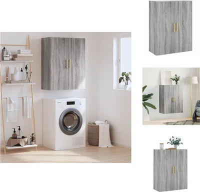 Immagine prodotto di vidaXL Armadio a muro grigio Sonoma 69,5x34x90 cm - Credenze