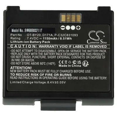 Produktbild von vhbw Akku kompatibel mit Epson Mobilink TM-P20II Drucker Kopierer Scanner Etiketten-Drucker (1150 mAh, 7,4 V, Li-Ion)
