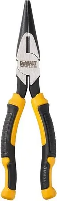 Image de Pince pointue Dewalt de 200 mm. Fabriqué en acier au chrome vanadium pour des performances fiables. Avec une profondeur améliorée dede dureté pour une durabilité accrue.