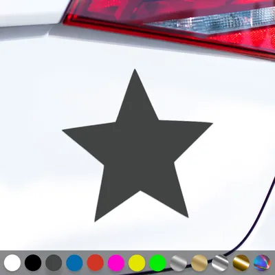 Produktbild von PantherPixel Stern Aufkleber Sternenstaub Sternenhimmel Sternchen Sticker Auto Geschenkidee Farbe Dunkelgrau