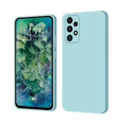 Produktbild von Liquid Silikon Hülle für Samsung Galaxy A53 5G - Farbe: Hellblau - Modellkompatibilität: Für Samsung Galaxy A53 5G - Displayglas: Ohne 9H Displayglas