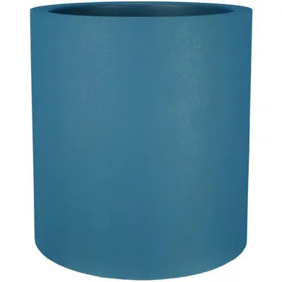 Image de Bac Pot de fleurs Double Parois effet Granit - Rond D 50cm 57L - Bleu - Fabrication Française