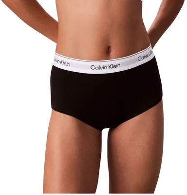 Obrázok produktu pre Dámske kraťasy Calvin Klein, model Hipster Boy Shorts, s logom na páse, svetlozelenej farby, veľkosť M