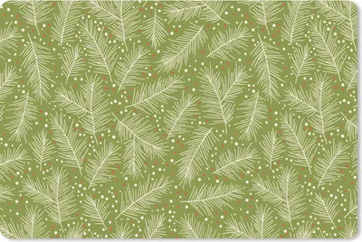 Produktbild von MuchoWow® Schreibtischunterlage Tannenzweig - Muster - Weihnachten - Winter 60x40 cm - XXL Mauspad - Großes Mauspad