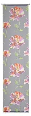 Produktbild von Schiebevorhang Merdia  Flexoschiene Blumen bunt 60x245cm (BxH)