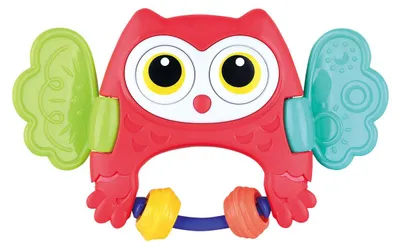 Image de Playgo Peekaboo Uil Rammelaar Rood
