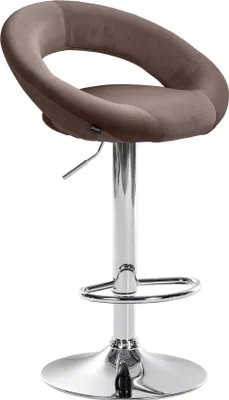 Immagine prodotto di Sgabello da bar regolabile in velluto - eleganza - seduta confortevole