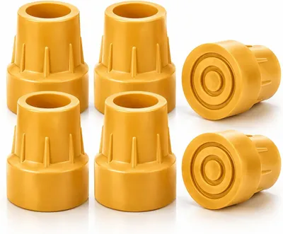 Produktbild von Ersatzdoppen für Krücken und Gehstöcke, 6 Stück, 25 mm, rutschfest, für Rollstühle