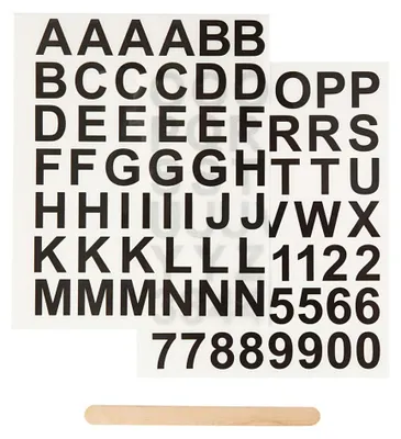 Produktbild von PODARI Rub-on Sticker Buchstaben & Zahlen