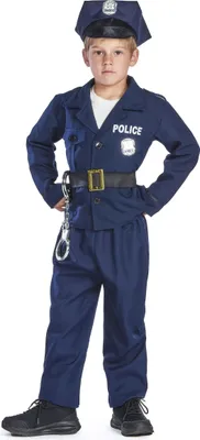 Zdjęcie produktu dla kostium policjanta dla chłopców M 7-9 lat (120-130 cm)