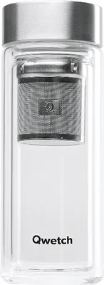 Produktbild von QWETCH Teezubereiter Glas Tea2Go 320ml Edelstahl