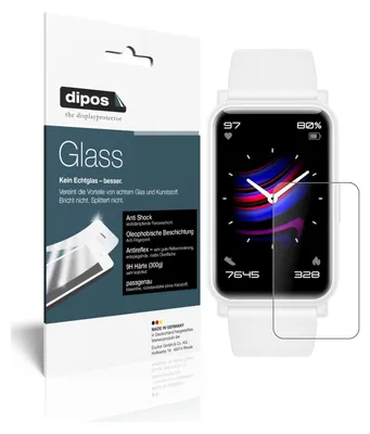 Produktbild von 2x Schutzfolie für Honor Watch ES matt - Anti-Shock 9H Folie dipos Glass Kunststoffglas