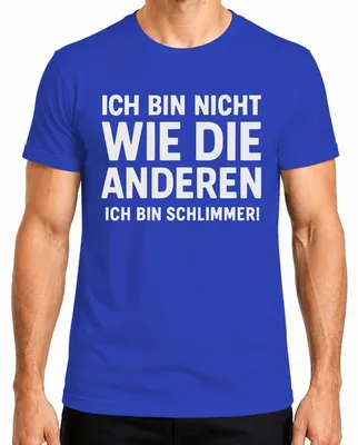 Immagine prodotto di Non come gli altri, io sono peggio, divertente regalo umoristico Maglietta da uomo, blu, XL