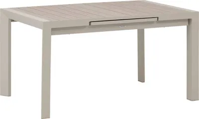 Produktbild von Ausziehbarer gartentisch "evasion" holzoptik leinen &amp ton 8 plätze lates aus aluminium  - Hespéride