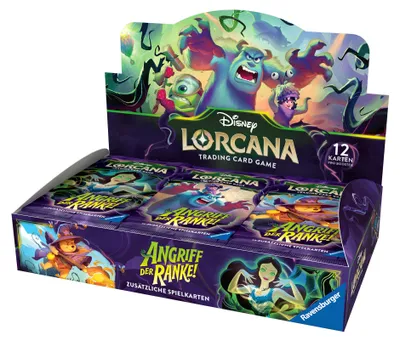 Produktbild von Disney Lorcana TCG: Angriff der Ranke! - Booster Display mit 24 Booster Packs (Deutsch)