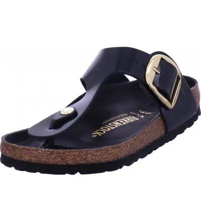 Produktbild von Birkenstock gizeh  big buckle Damen Pantolette in Schwarz, Größe 40